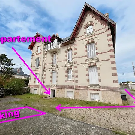à 2 Pas De La Plage, Parking Privé Et Gratuit Apartamento Cabourg